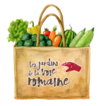 Un panier de légumes bio des Jardins de la voie romaine